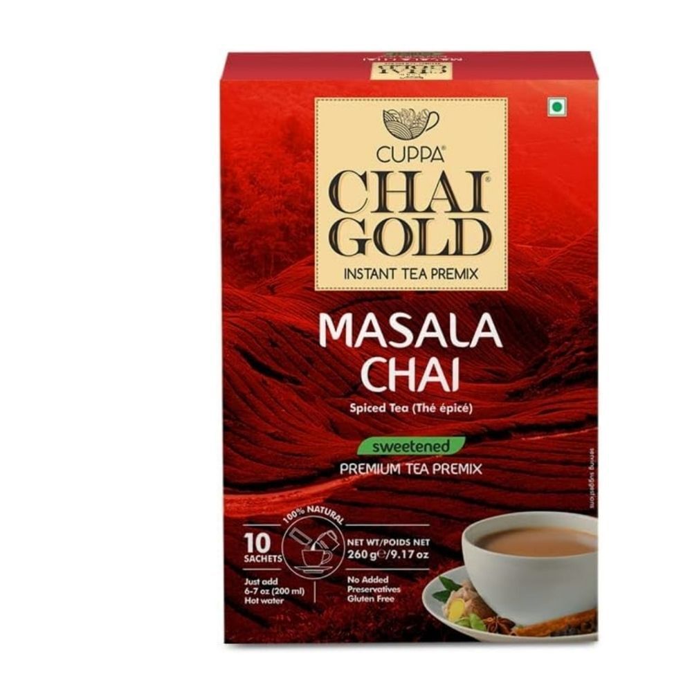 Authentic Easy Cuppa Chai Gold Masala Chai | Sweetend Version | Pack of 1